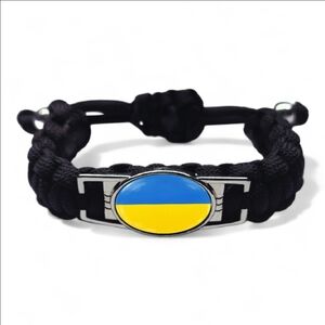 Ukrainian Pride Adjustable Fashion Charm Bracelet Ukraine Country Flag